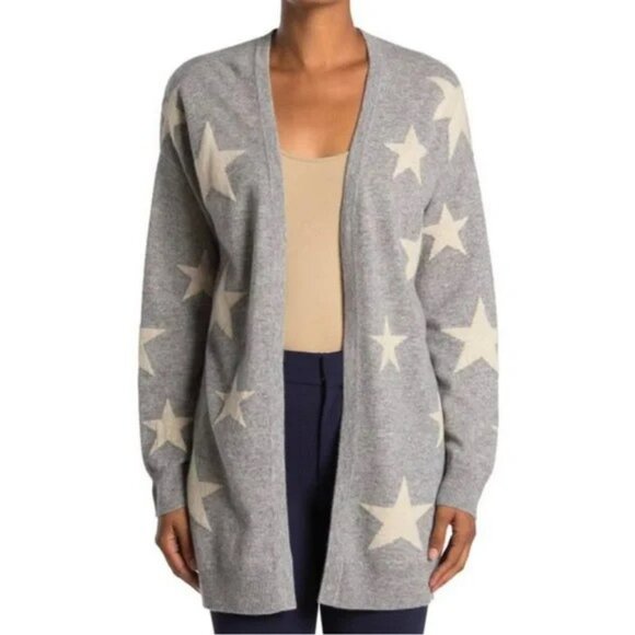 Magaschoni Sweaters - Magaschino 100% cashmere open front Star cardigan Sweater